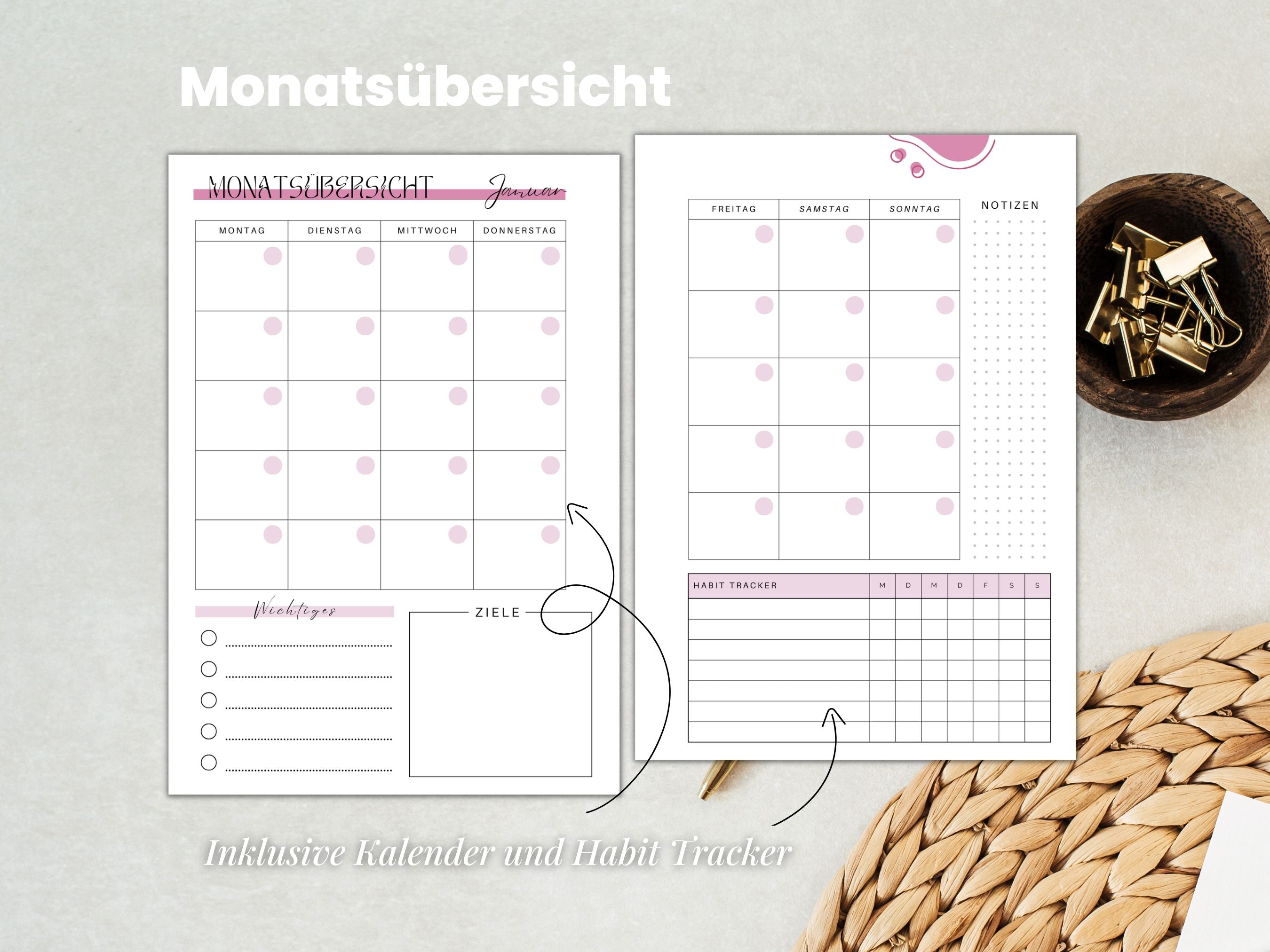 Budget Planer - Pretty in Pink - 87 Seiten