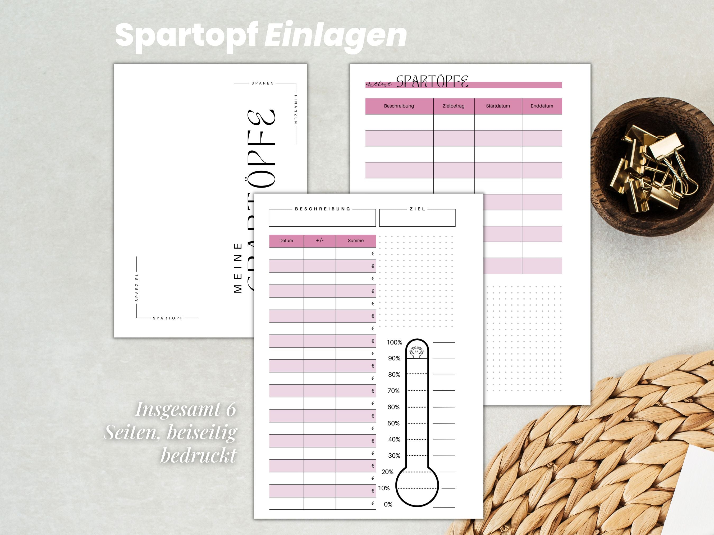 Budget Planer - Pretty in Pink - 87 Seiten