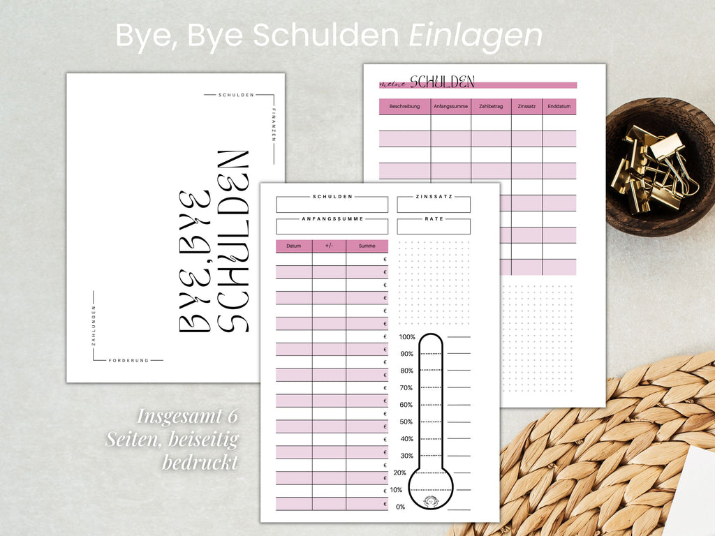 Budget Planer - Pretty in Pink - 87 Seiten