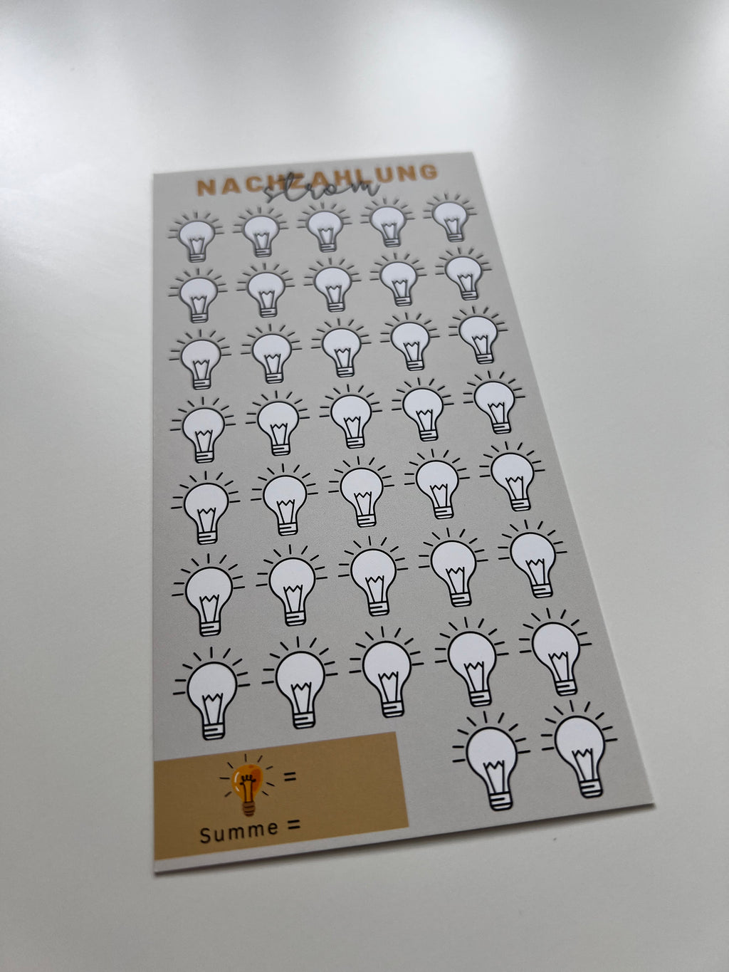 Nachzahlung - Sparchallenge