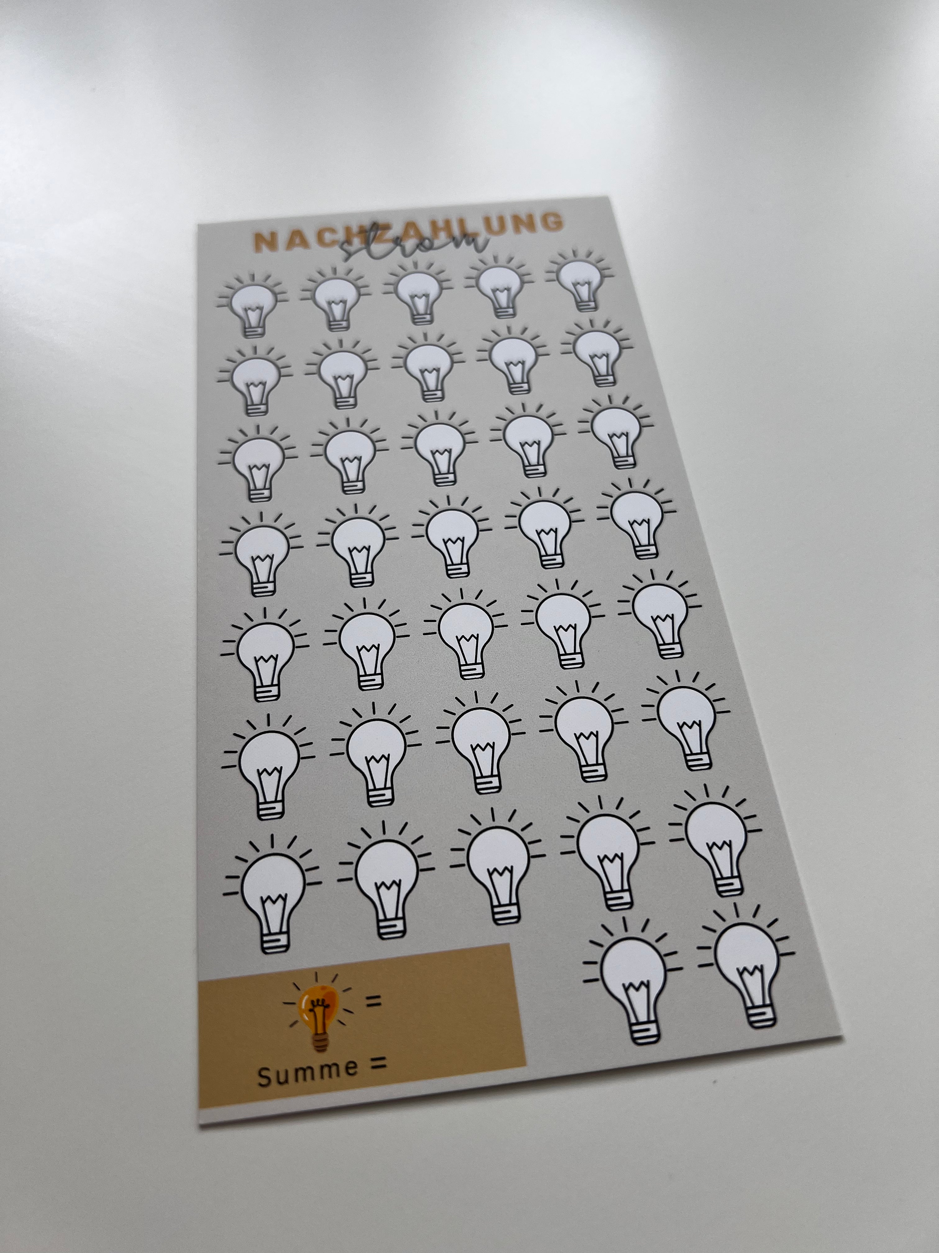 Nachzahlung - Sparchallenge